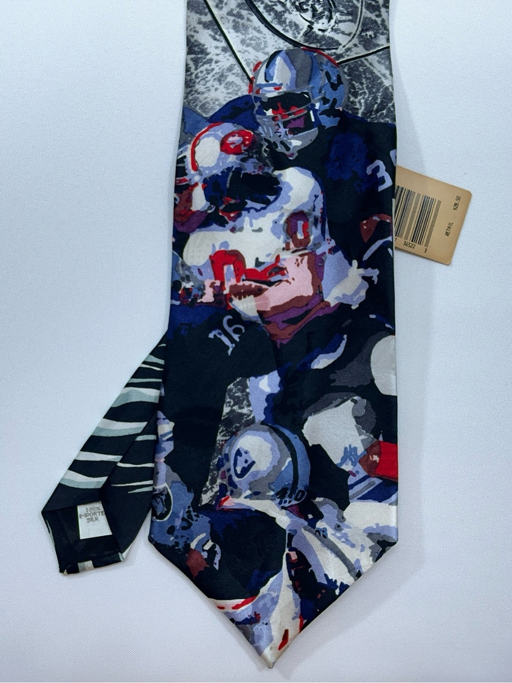Vintage Team NFL Oakland Raiders ACF West Silk Neck Tie